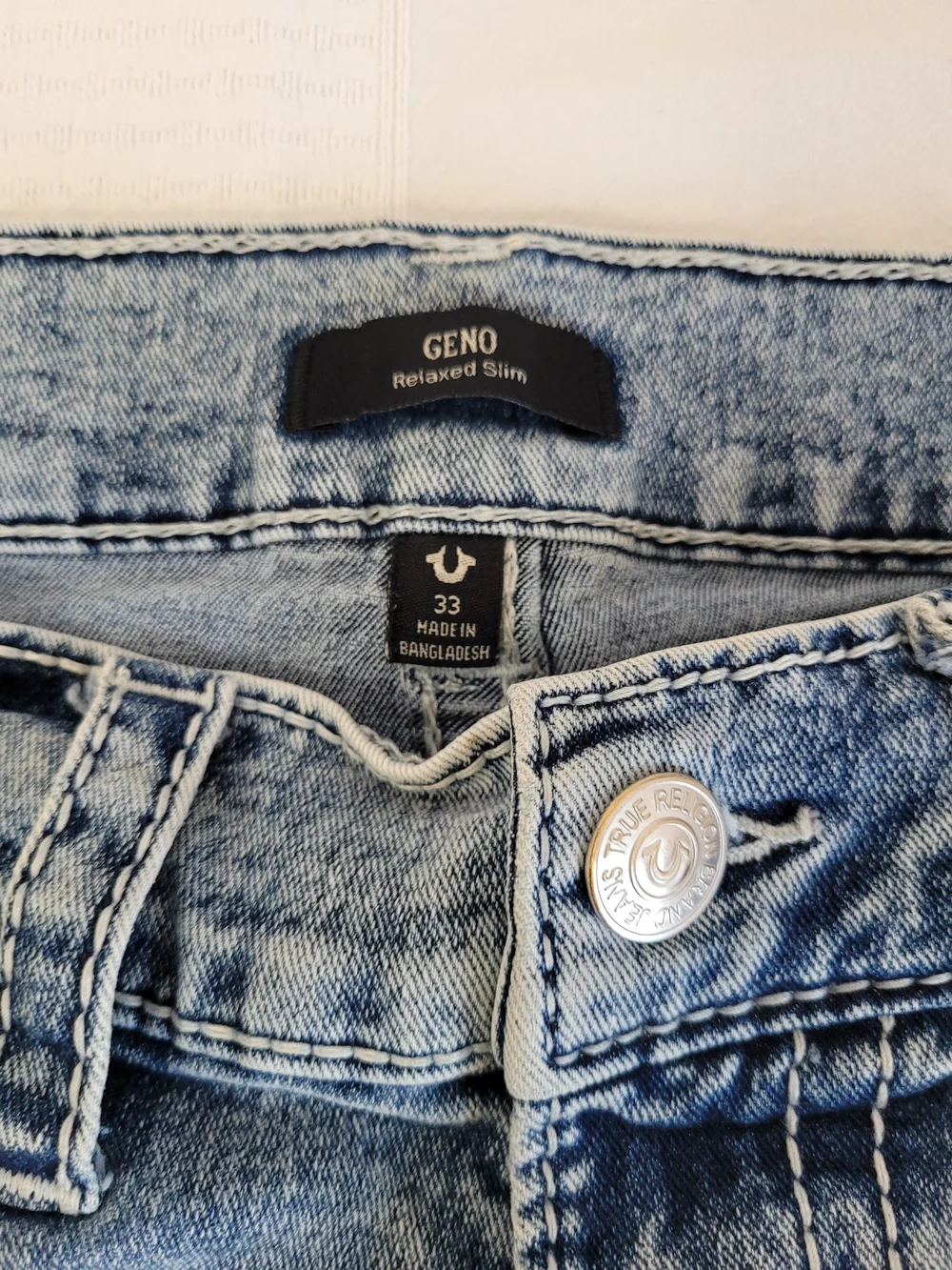 True Religion Geno Relaxed Slim Jeans Size W 33